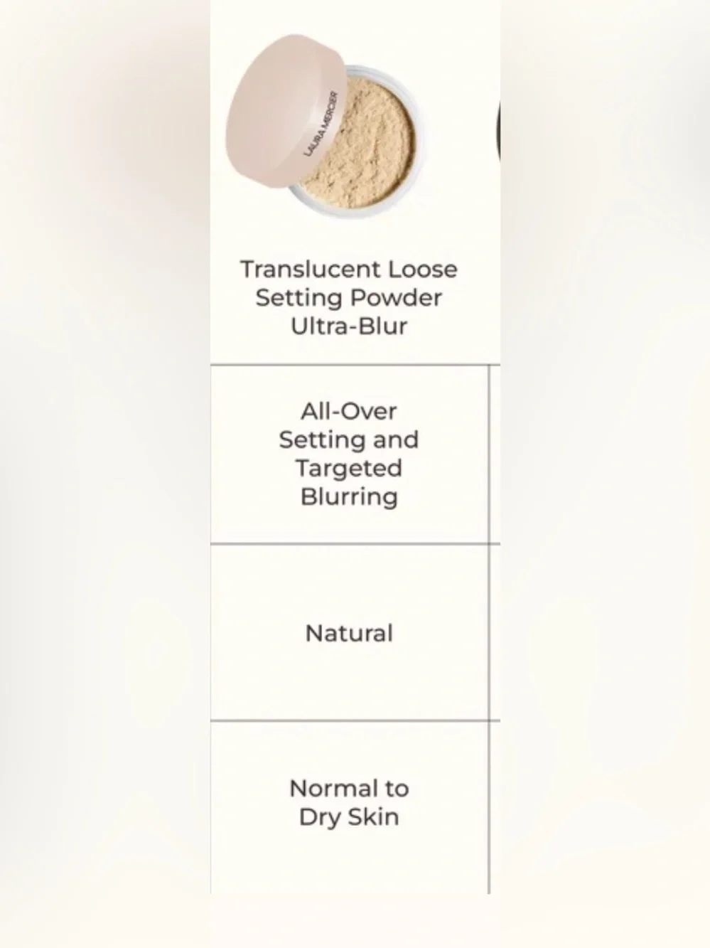 Laura Mercier Translucent Loose Setting Powder - Ultra-Blur Translucent Honey